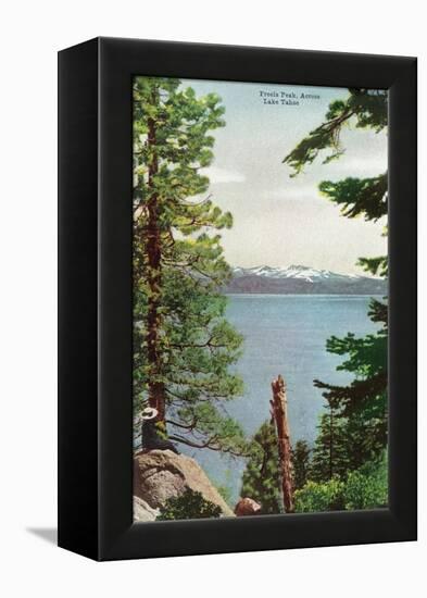 Lake Tahoe, California - Freels Peak View from Lake-Lantern Press-Framed Stretched Canvas