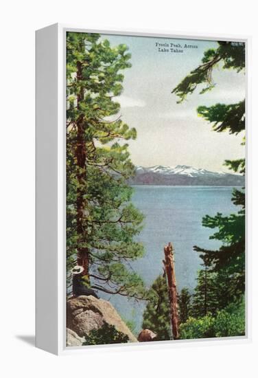 Lake Tahoe, California - Freels Peak View from Lake-Lantern Press-Framed Stretched Canvas