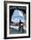 Lake Tahoe, California - Motorcycle Scene-Lantern Press-Framed Art Print