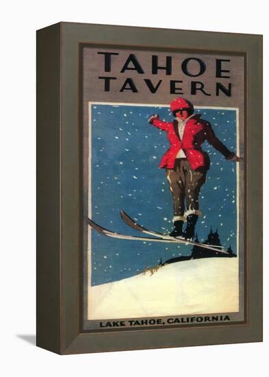 Lake Tahoe, California - Tahoe Tavern Promo Poster-Lantern Press-Framed Stretched Canvas