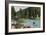 Lake Tahoe, California - Truckee River Near Tahoe Tavern Scene-Lantern Press-Framed Art Print