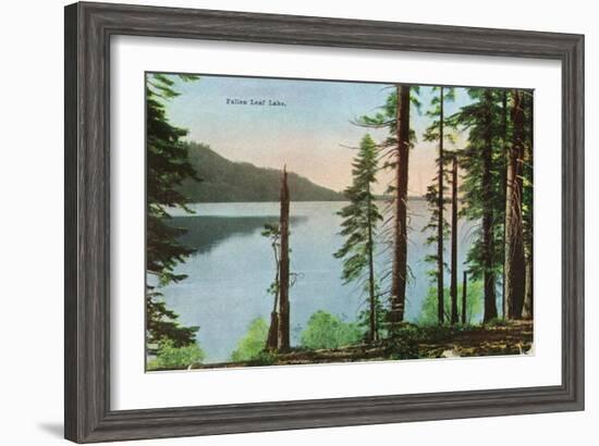 Lake Tahoe, California - View of Fallen Leaf Lake-Lantern Press-Framed Art Print