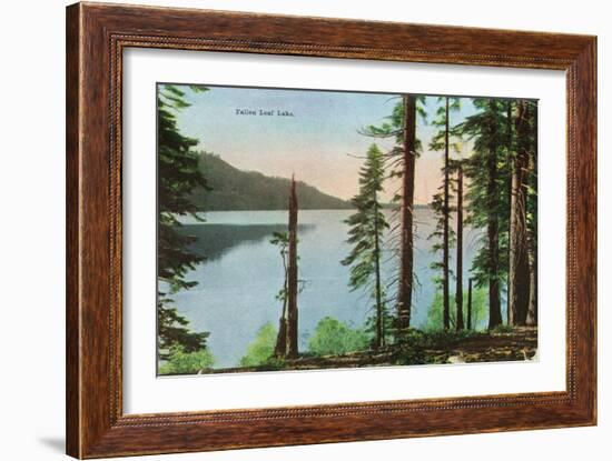 Lake Tahoe, California - View of Fallen Leaf Lake-Lantern Press-Framed Art Print