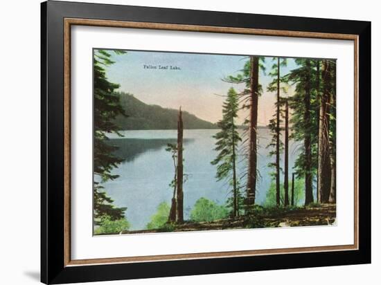 Lake Tahoe, California - View of Fallen Leaf Lake-Lantern Press-Framed Art Print