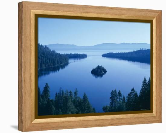 Lake Tahoe, Emerald Bay, Dawn , Tahoe, California, USA-Steve Vidler-Framed Premier Image Canvas