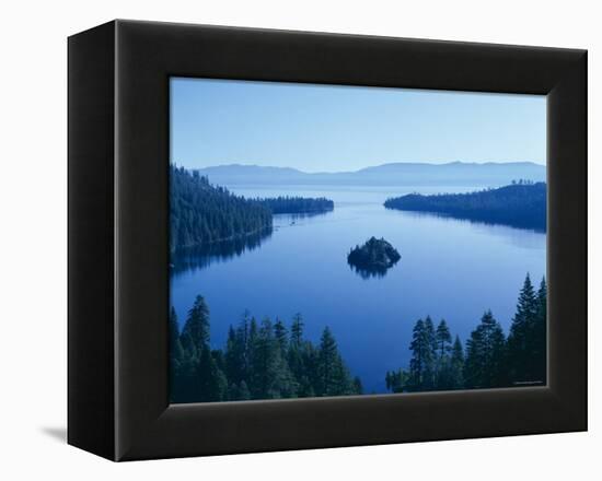 Lake Tahoe, Emerald Bay, Dawn , Tahoe, California, USA-Steve Vidler-Framed Premier Image Canvas