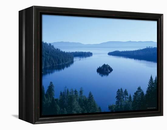 Lake Tahoe, Emerald Bay, Dawn , Tahoe, California, USA-Steve Vidler-Framed Premier Image Canvas