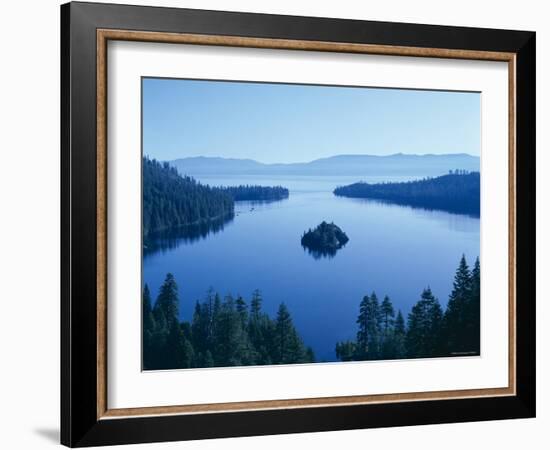 Lake Tahoe, Emerald Bay, Dawn , Tahoe, California, USA-Steve Vidler-Framed Photographic Print