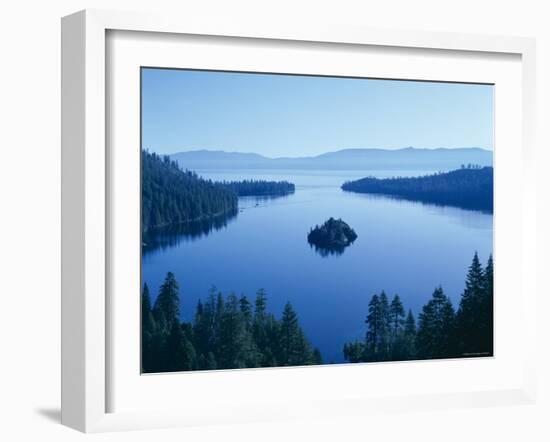 Lake Tahoe, Emerald Bay, Dawn , Tahoe, California, USA-Steve Vidler-Framed Photographic Print