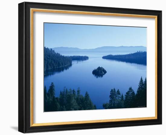 Lake Tahoe, Emerald Bay, Dawn , Tahoe, California, USA-Steve Vidler-Framed Photographic Print