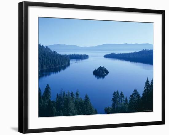 Lake Tahoe, Emerald Bay, Dawn , Tahoe, California, USA-Steve Vidler-Framed Photographic Print