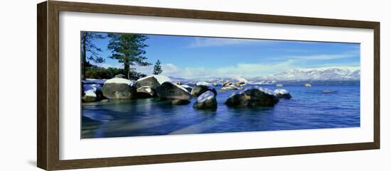 Lake Tahoe in Wintertime, Nevada--Framed Photographic Print