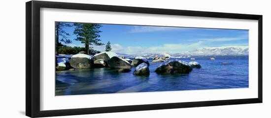 Lake Tahoe in Wintertime, Nevada-null-Framed Photographic Print