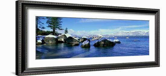 Lake Tahoe in Wintertime, Nevada-null-Framed Photographic Print