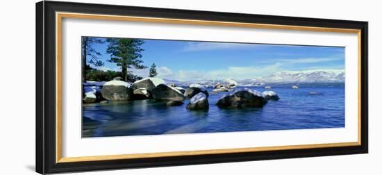 Lake Tahoe in Wintertime, Nevada-null-Framed Photographic Print