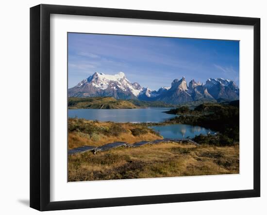 Lake Tahoe, Torres Del Paine National Park, Chile-null-Framed Photographic Print