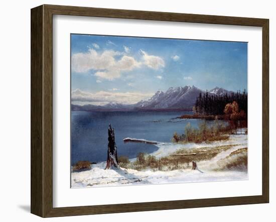 Lake Tahoe-Albert Bierstadt-Framed Giclee Print