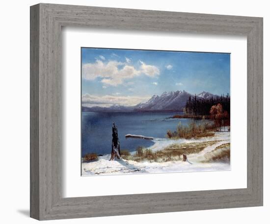 Lake Tahoe-Albert Bierstadt-Framed Giclee Print
