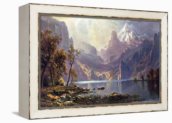 Lake Tahoe-Albert Bierstadt-Framed Stretched Canvas