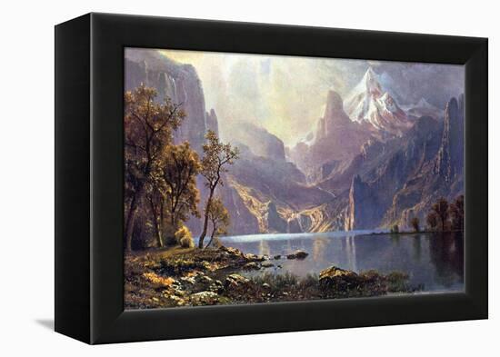 Lake Tahoe-Albert Bierstadt-Framed Stretched Canvas