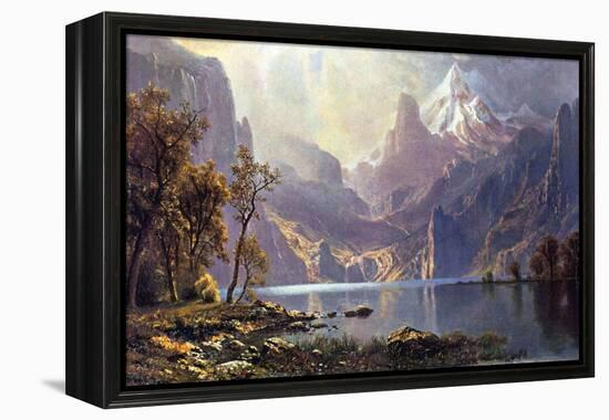 Lake Tahoe-Albert Bierstadt-Framed Stretched Canvas