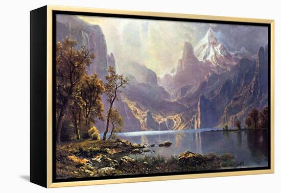 Lake Tahoe-Albert Bierstadt-Framed Stretched Canvas