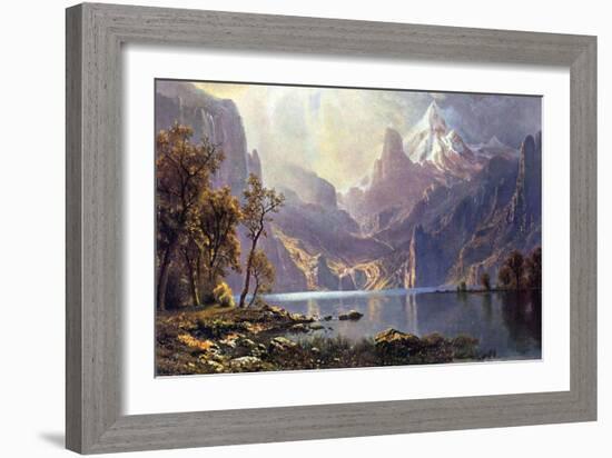 Lake Tahoe-Albert Bierstadt-Framed Art Print