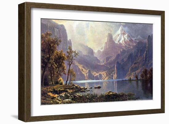 Lake Tahoe-Albert Bierstadt-Framed Art Print