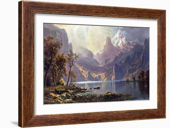 Lake Tahoe-Albert Bierstadt-Framed Art Print