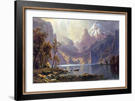 Lake Tahoe-Albert Bierstadt-Framed Art Print