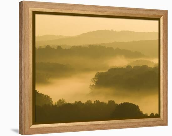 Lake Taneycomo Below Table Rock Dam, Ozarks Near Branson, Missouri, USA-Alan Copson-Framed Premier Image Canvas