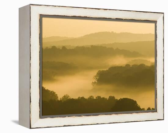 Lake Taneycomo Below Table Rock Dam, Ozarks Near Branson, Missouri, USA-Alan Copson-Framed Premier Image Canvas