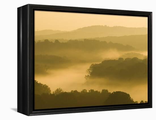 Lake Taneycomo Below Table Rock Dam, Ozarks Near Branson, Missouri, USA-Alan Copson-Framed Premier Image Canvas