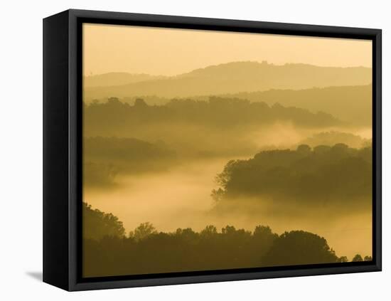 Lake Taneycomo Below Table Rock Dam, Ozarks Near Branson, Missouri, USA-Alan Copson-Framed Premier Image Canvas