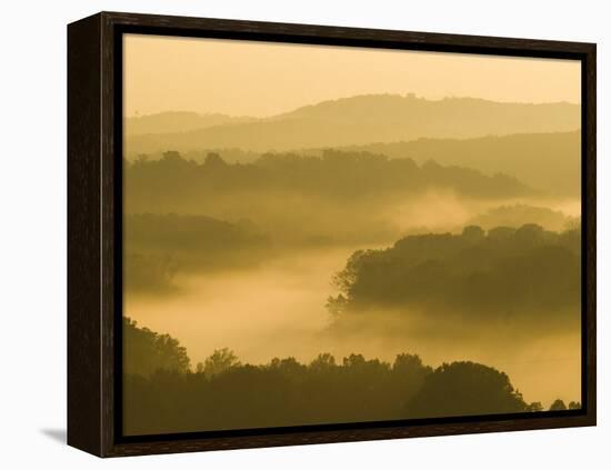 Lake Taneycomo Below Table Rock Dam, Ozarks Near Branson, Missouri, USA-Alan Copson-Framed Premier Image Canvas