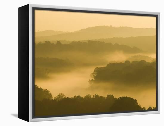 Lake Taneycomo Below Table Rock Dam, Ozarks Near Branson, Missouri, USA-Alan Copson-Framed Premier Image Canvas