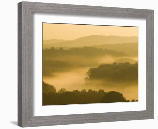 Lake Taneycomo Below Table Rock Dam, Ozarks Near Branson, Missouri, USA-Alan Copson-Framed Photographic Print