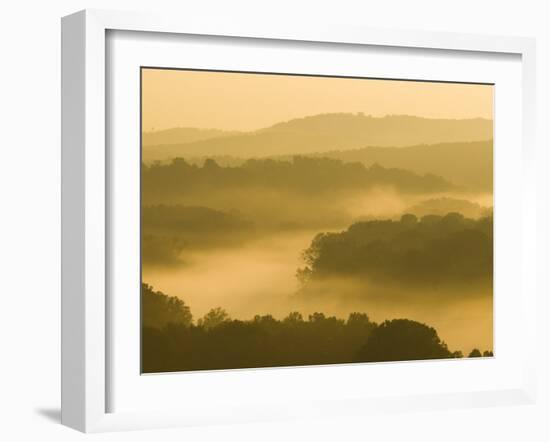 Lake Taneycomo Below Table Rock Dam, Ozarks Near Branson, Missouri, USA-Alan Copson-Framed Photographic Print