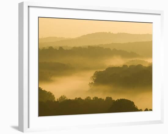 Lake Taneycomo Below Table Rock Dam, Ozarks Near Branson, Missouri, USA-Alan Copson-Framed Photographic Print