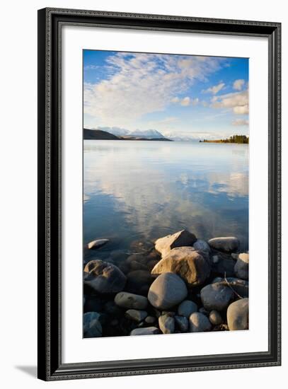 Lake Tekapo at Sunset, Southern Lakes, Canterbury Region, South Island, New Zealand, Pacific-Matthew Williams-Ellis-Framed Photographic Print