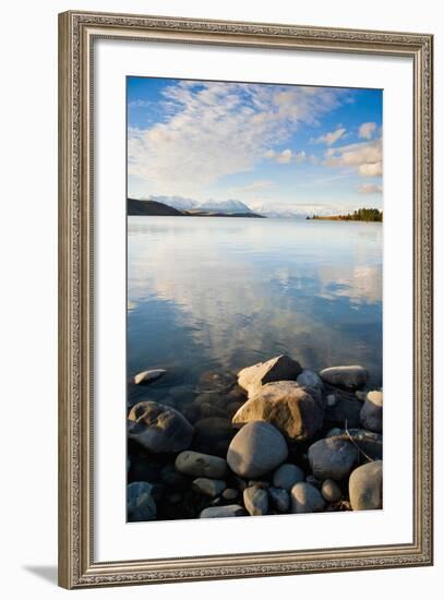 Lake Tekapo at Sunset, Southern Lakes, Canterbury Region, South Island, New Zealand, Pacific-Matthew Williams-Ellis-Framed Photographic Print