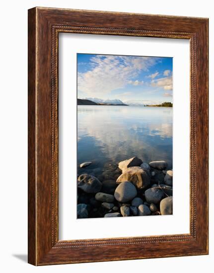 Lake Tekapo at Sunset, Southern Lakes, Canterbury Region, South Island, New Zealand, Pacific-Matthew Williams-Ellis-Framed Photographic Print