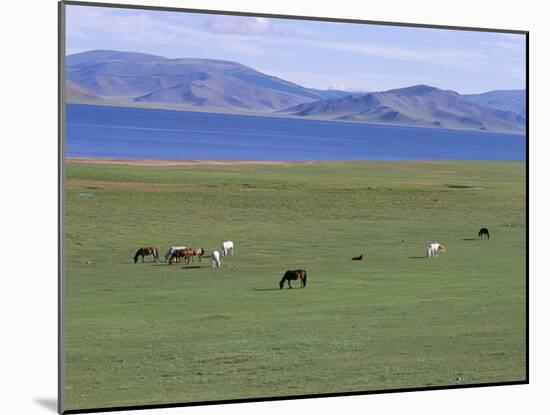 Lake Terkhiin Tsagaan Nuur, Volcanic Region of Khorgo, Arkhangai, Mongolia, Central Asia-Bruno Morandi-Mounted Photographic Print