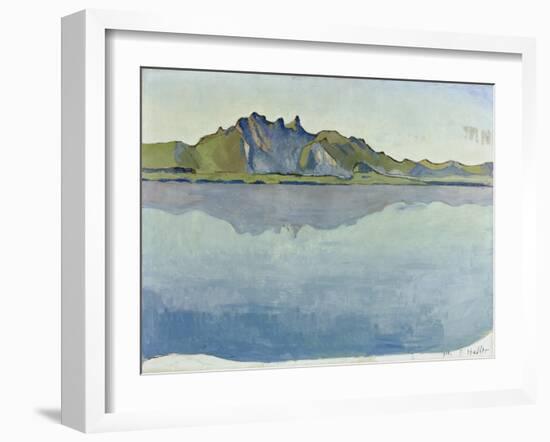 Lake Thun and the Stockhorn Mountains, 1910-Ferdinand Hodler-Framed Giclee Print