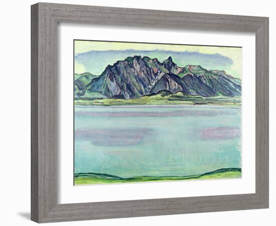 Lake Thun and the Stockhorn Mountains, 1910-Ferdinand Hodler-Framed Giclee Print