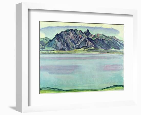 Lake Thun and the Stockhorn Mountains, 1910-Ferdinand Hodler-Framed Giclee Print