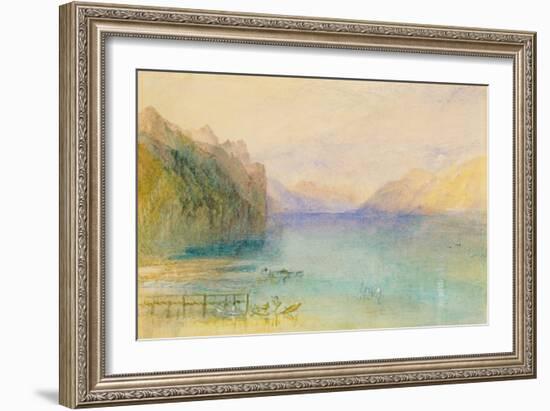 Lake Thun-J. M. W. Turner-Framed Giclee Print