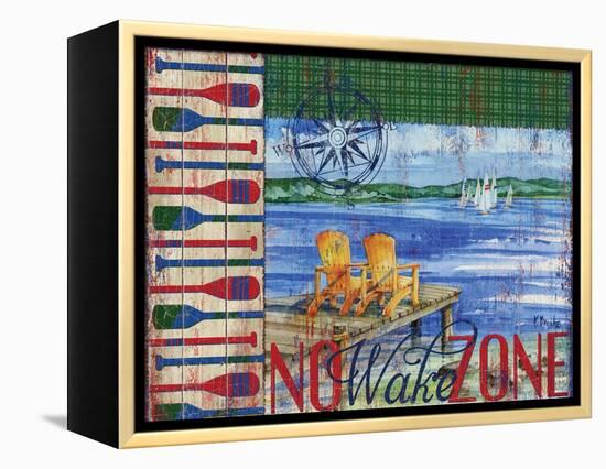 Lake Time III-Paul Brent-Framed Stretched Canvas