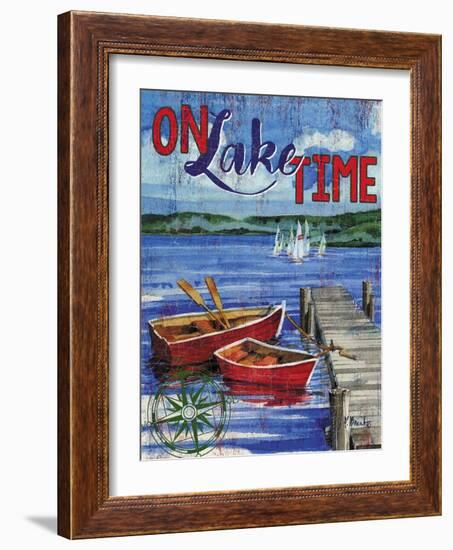 Lake Time Vertical I-Paul Brent-Framed Art Print