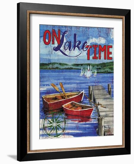 Lake Time Vertical I-Paul Brent-Framed Art Print